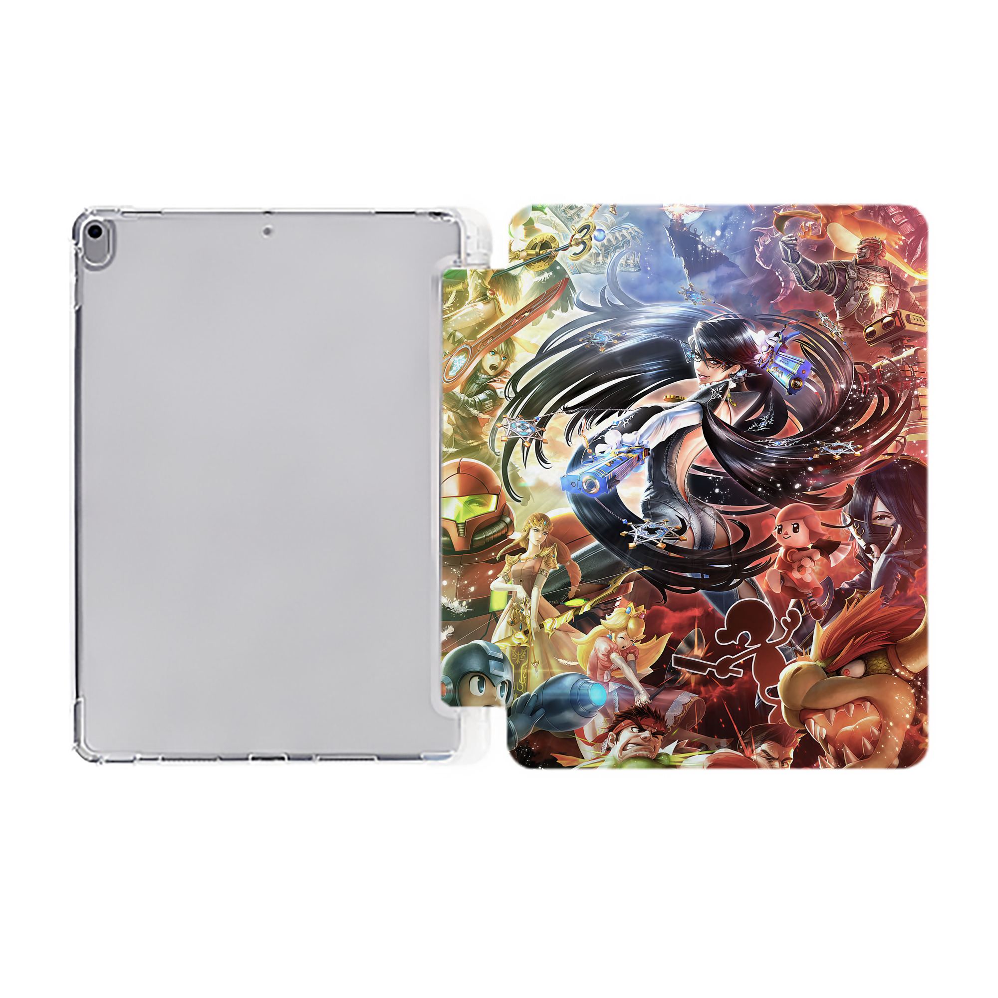 （画像用） ポケットモンスター Pokémon IPad ケース ペン収納付き 三つ折りスタンド PUレザー×シリコン 対応機種9.5/10.5/10.9インチ